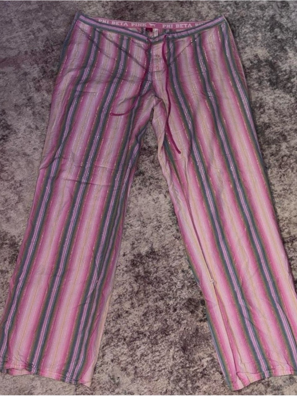 Medium Vintage Victoria’s Secret PINK Phi Beta Pants- Pink